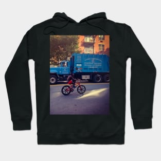 Harlem Street Biker Kid Manhattan NYC Hoodie